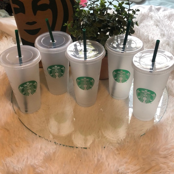 5 Reusable Starbucks Tumblers - Picture 1 of 1